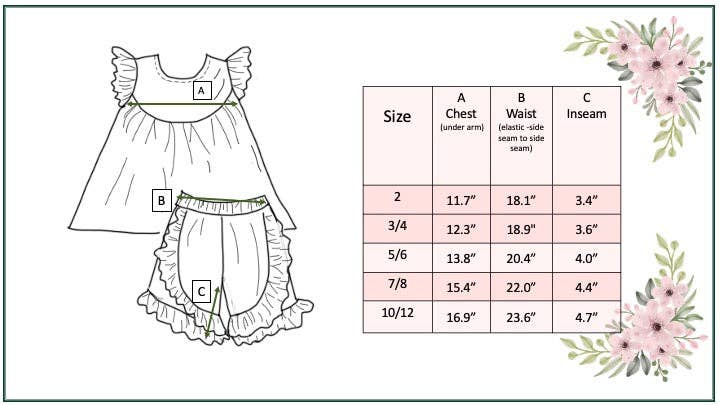 Rainbow Leopard Ruffle Spring Shorts Set