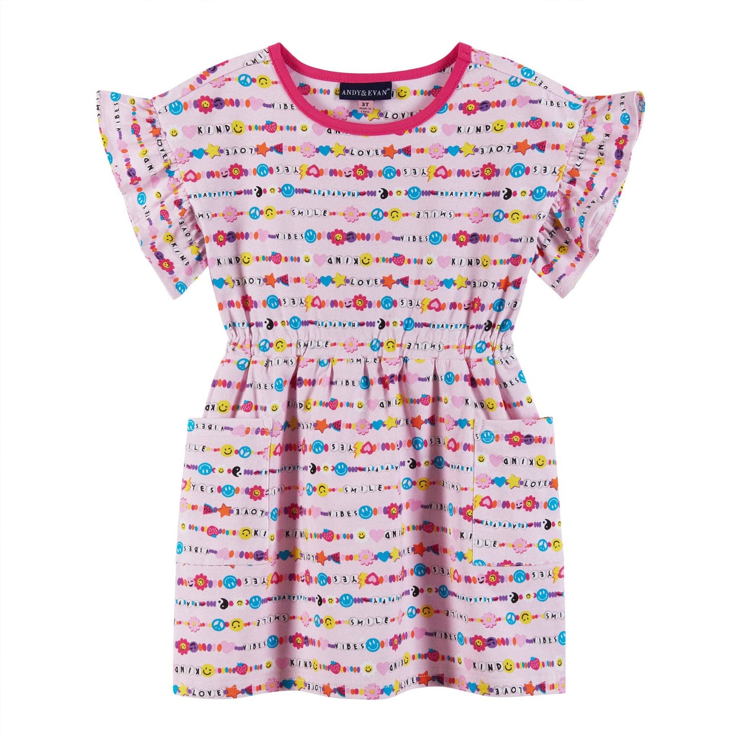 Frienship Bracelet Jersey Elastic Waist Dress