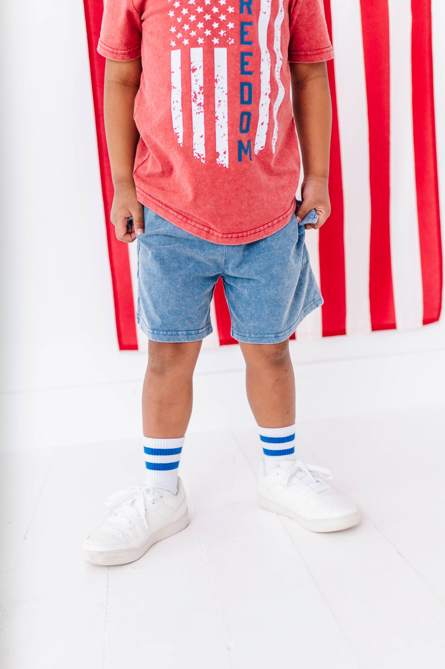 Navy Vintage Cargo Shorts | JUNE 10