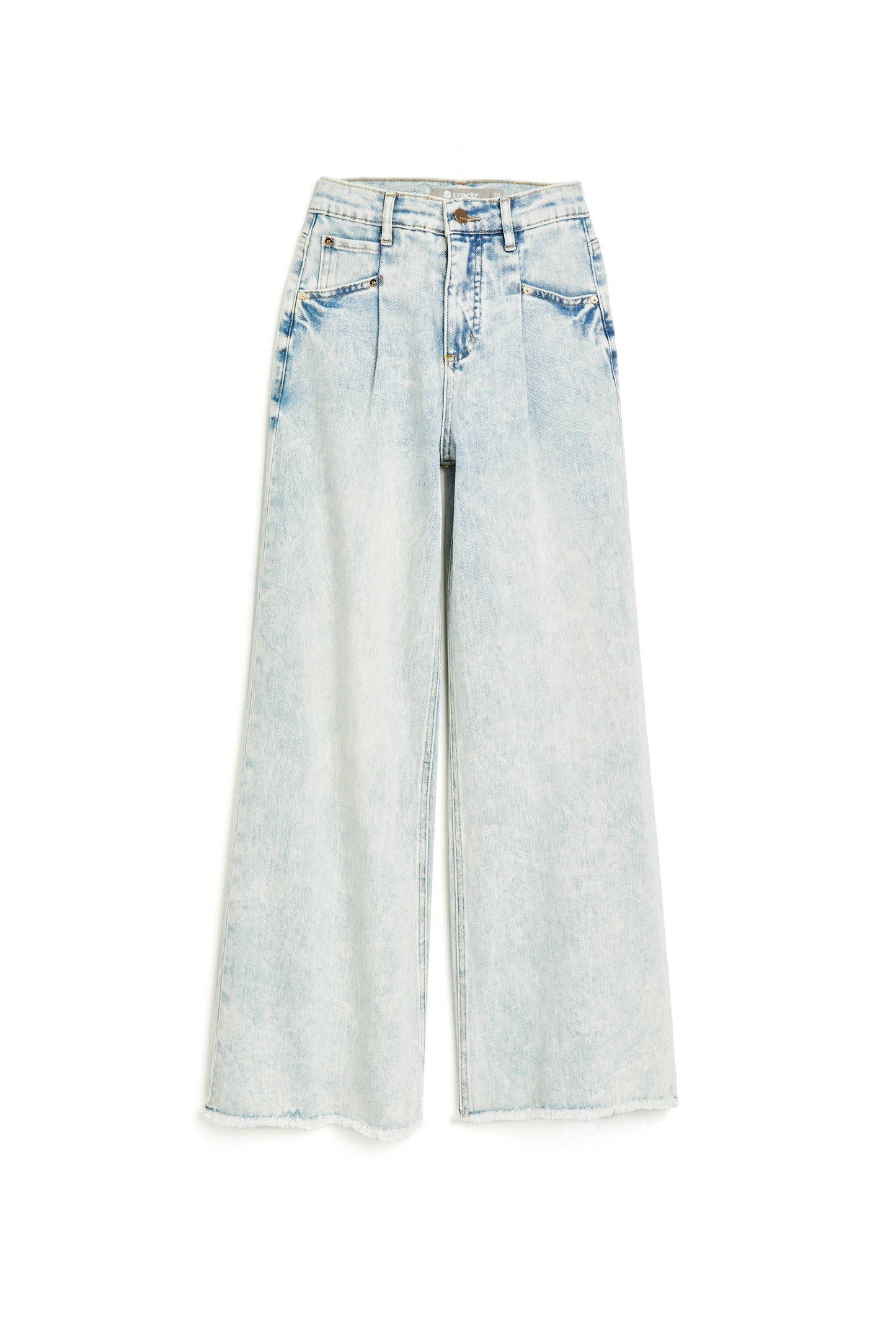 Acid Washed Wide Leg Jeans