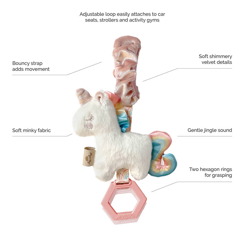 Itzy Friends Ritzy Jingle Attachable Travel Toy: Cactus