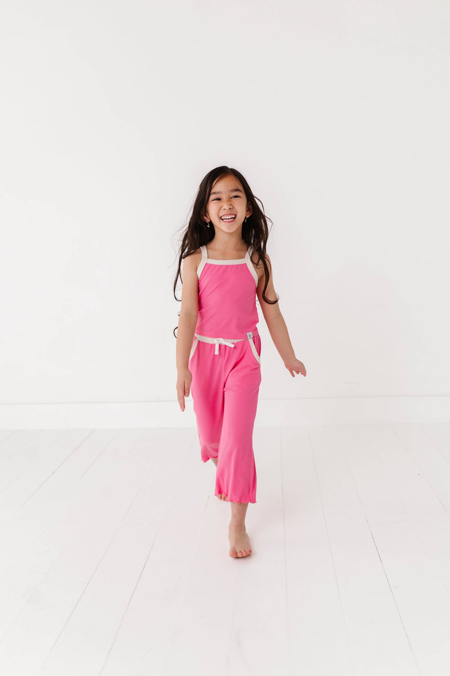ROSEY | Ribbed Tank + Wide Leg Pants Set