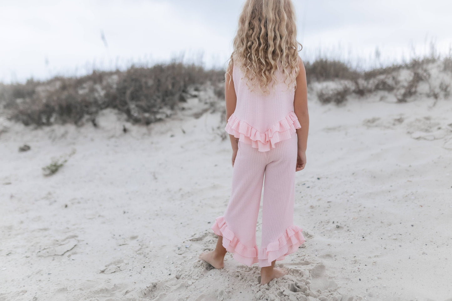 Ruffle Waffle Knit Summer Set