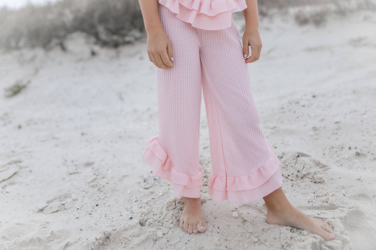Ruffle Waffle Knit Summer Set