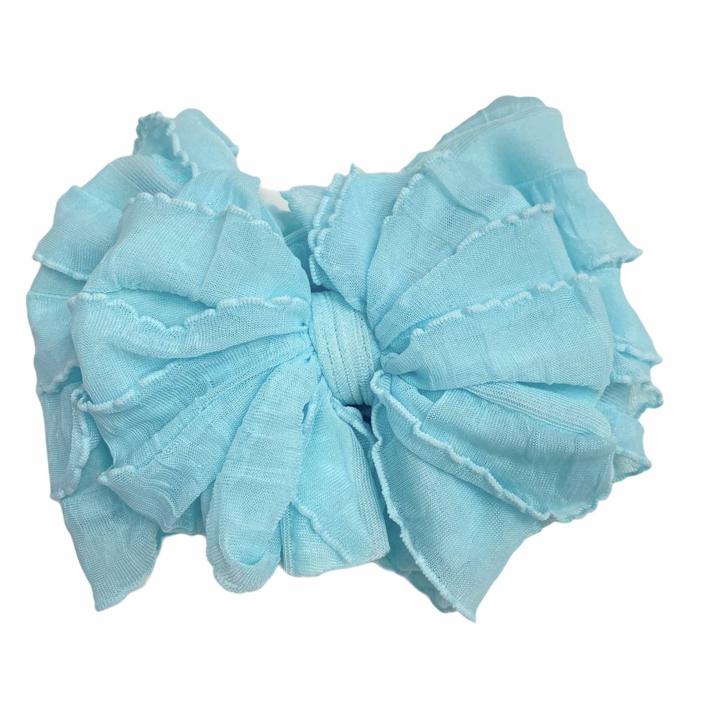 Baby Aqua Ruffled Headband