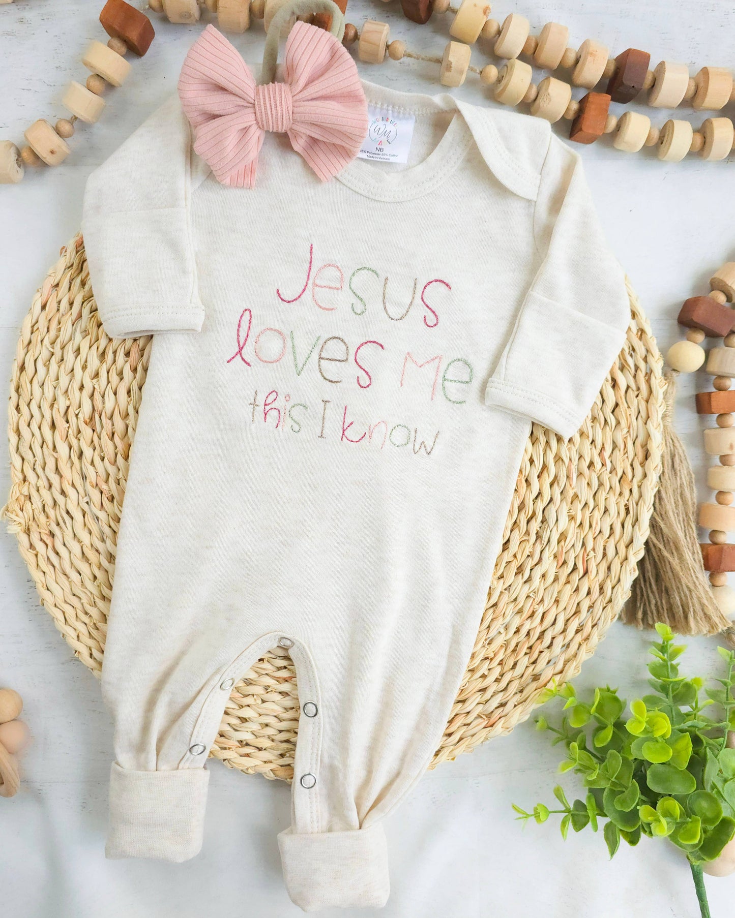 Jesus Loves Me Newborn Romper