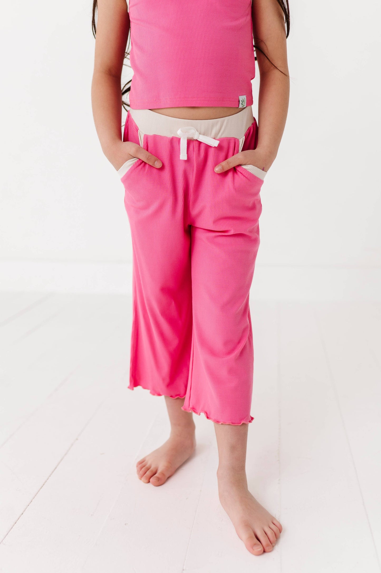 ROSEY | Ribbed Tank + Wide Leg Pants Set