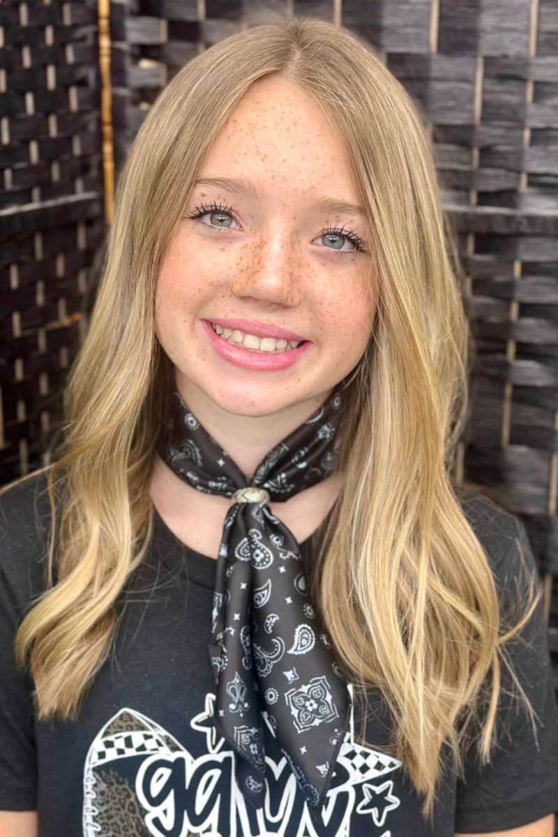 Mini Bandana Babe Black Wild Rag