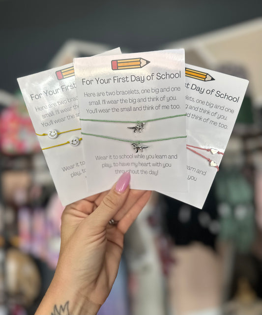 First Day Mommy & Me Bracelets