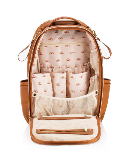 Cognac Boss Plus™ Backpack Diaper Bag