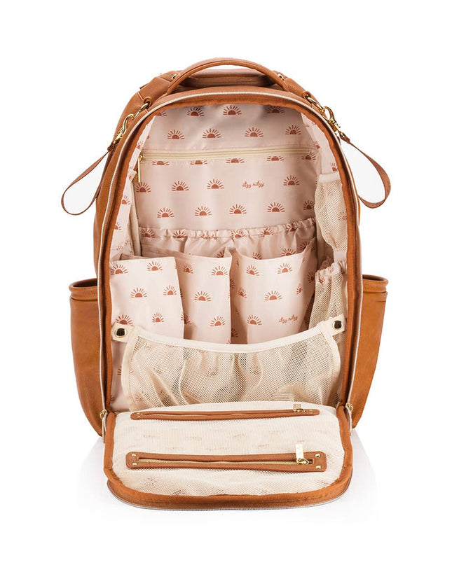 Cognac Boss Plus™ Backpack Diaper Bag