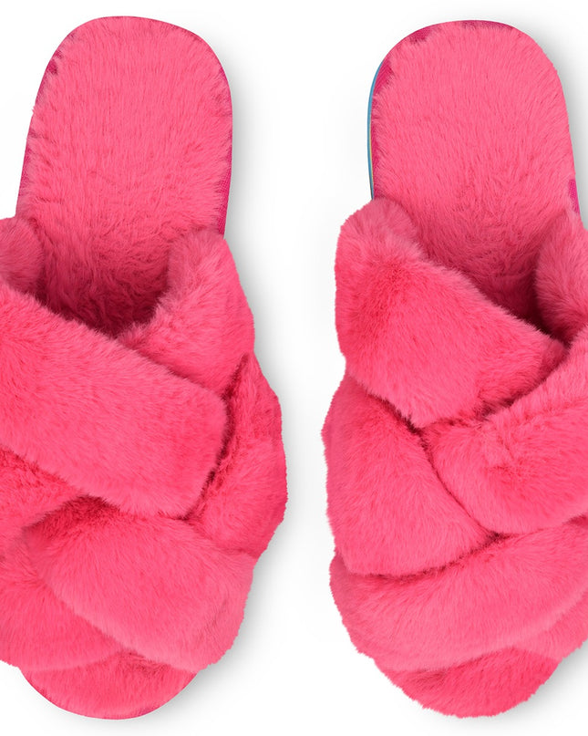 Fuzzy Platform Slippers