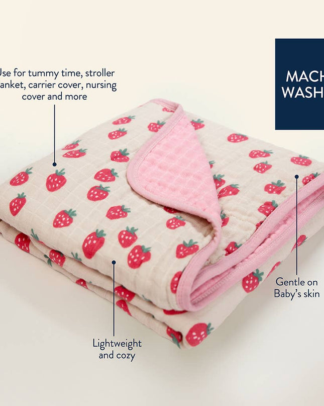 Itzy Blanket™: Strawberries + Cream