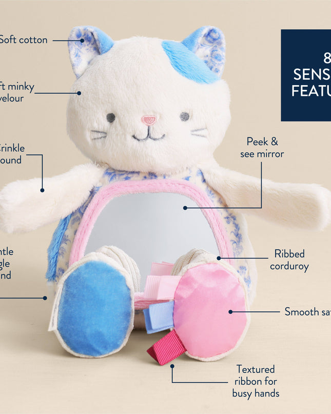 Itzy Bitzy Mirror™ Sensory Tummy Time Mirror - Kitty
