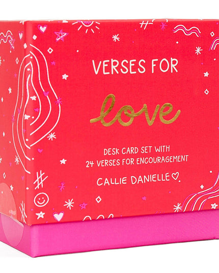Verses for Love – Bible Verse Card Set with Display Stand