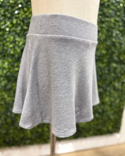 Super Soft Flowy Tennis Skort | Heather Grey