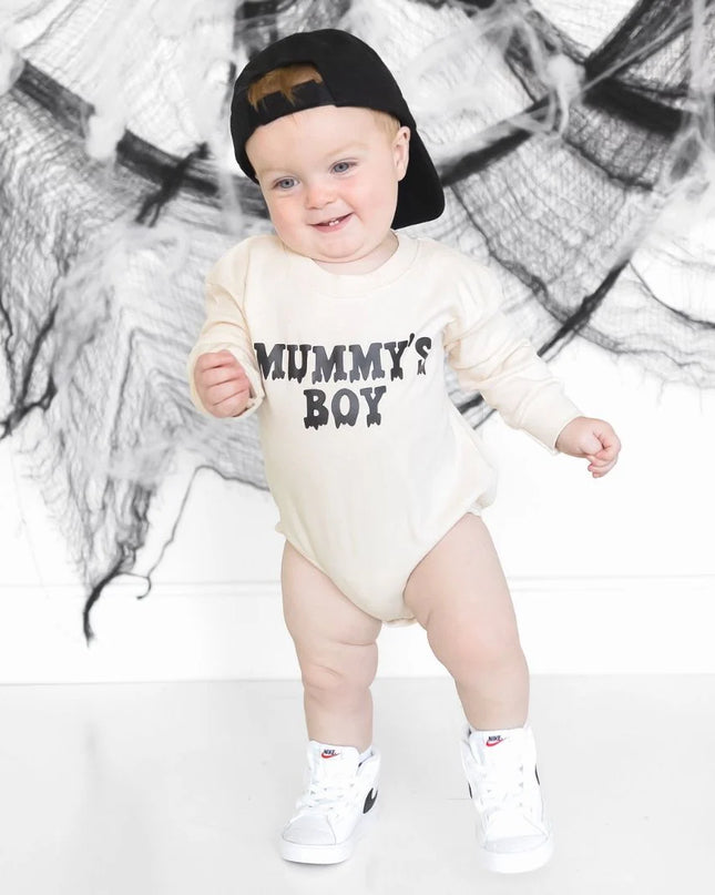 Mummy’s Boy Halloween Romper