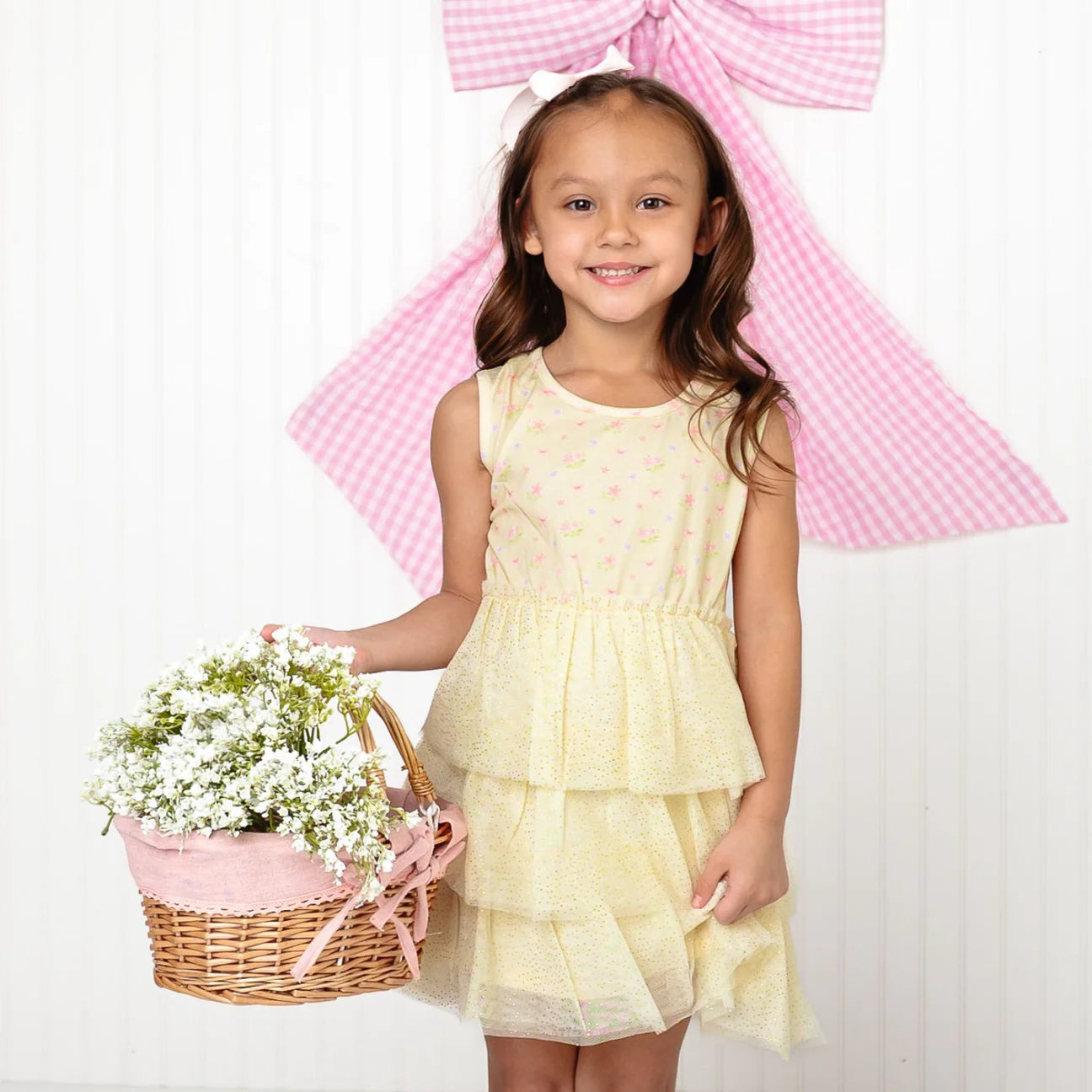 Tank Tutu Floral Ruffled Dress | Lemon Floral