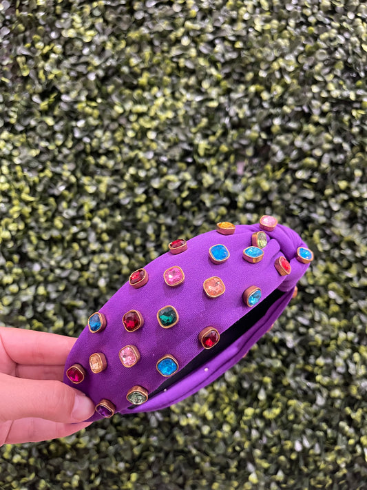 Purple Gem Headband