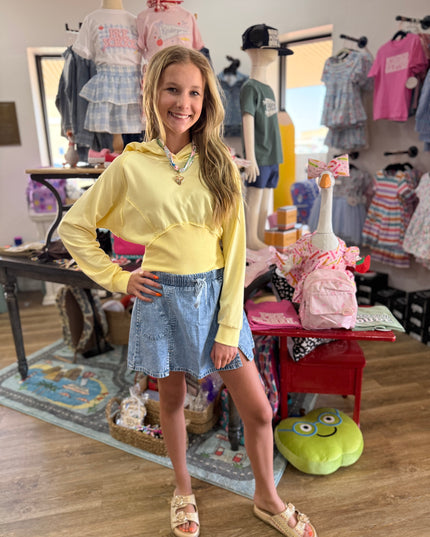 Skater Skort | Light Indigo