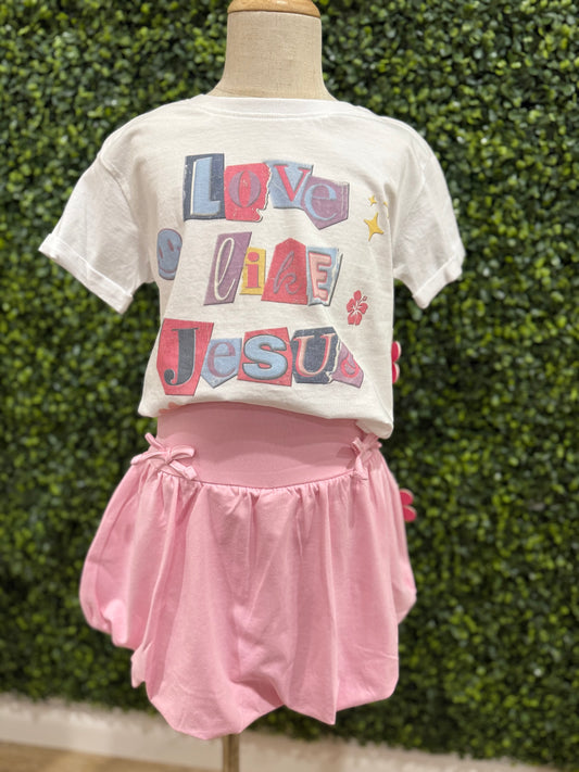 Love Like Jesus Graphic Tee | White