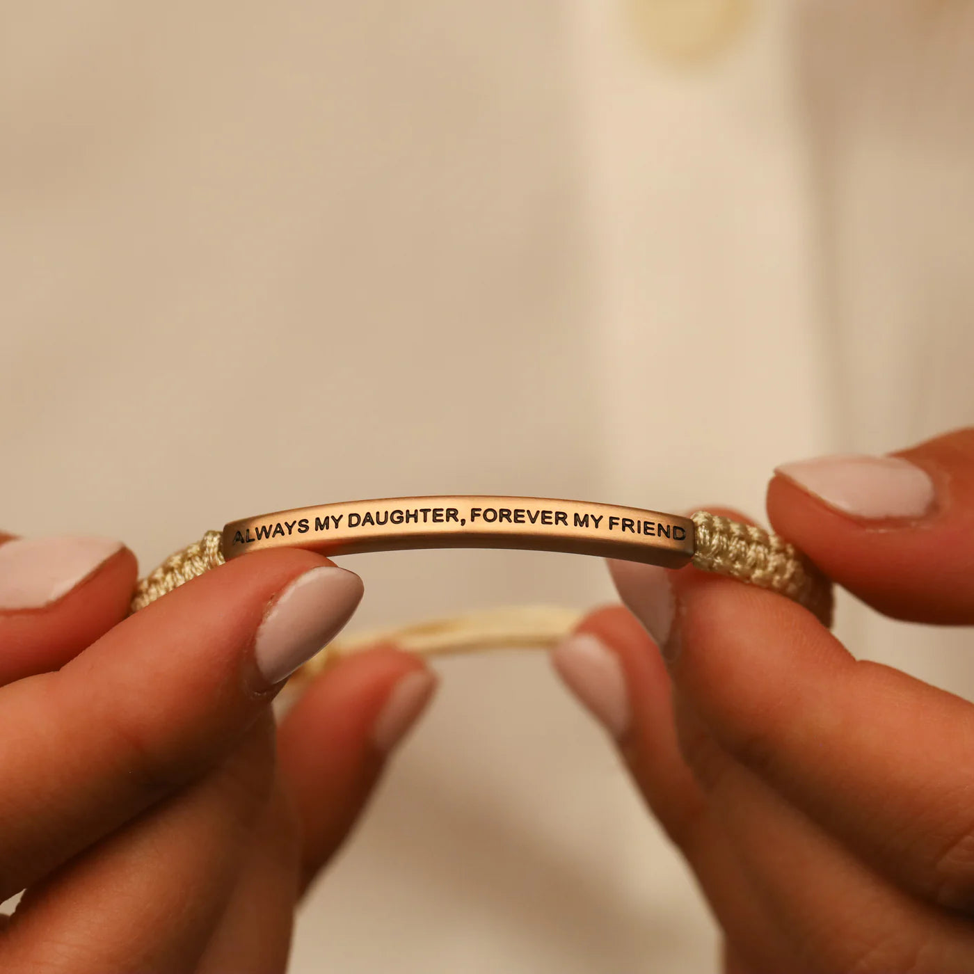 Always My Daughter, Forever My Friend | Tan Rope