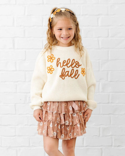 Hello Fall Knit Sweater