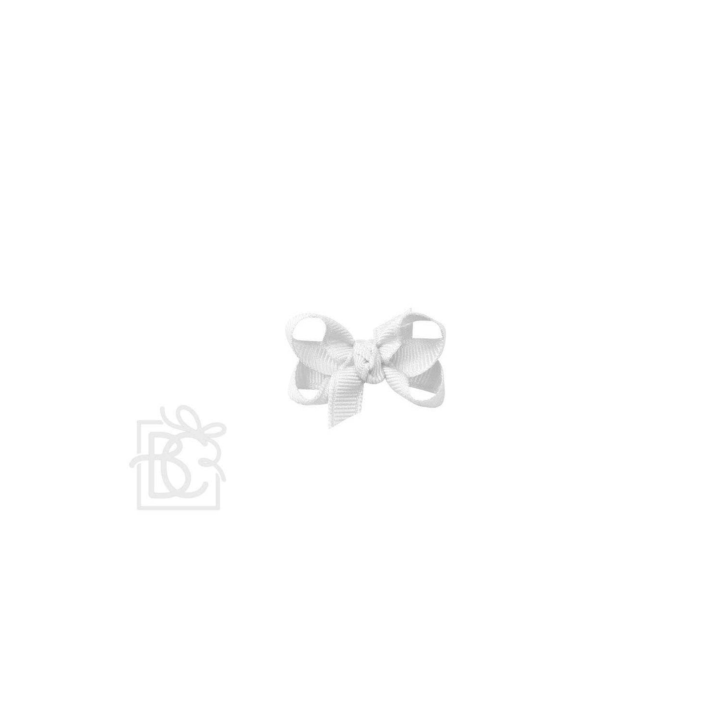 SIGNATURE GROSGRAIN BOW ON CLIP: 6.5" Jumbo - 2.25" Ribbon on Lg. Alligator Clip / PURPLE