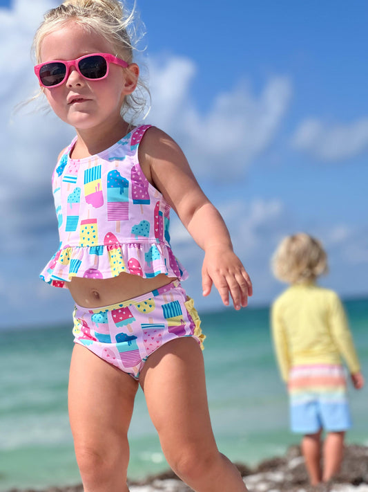 Ice Cream Social Peplum Tankini