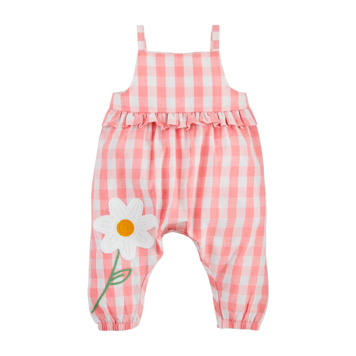 Gingham Flower Jumper
