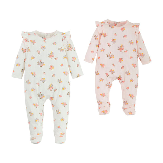 Pink & Ivory Pointelle Sleepers