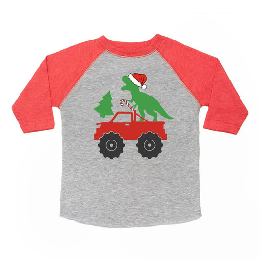 Santa Dino Monster Truck Shirt
