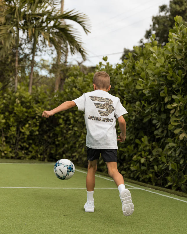 Youth Tee | Flying B | Heather Ash Grey