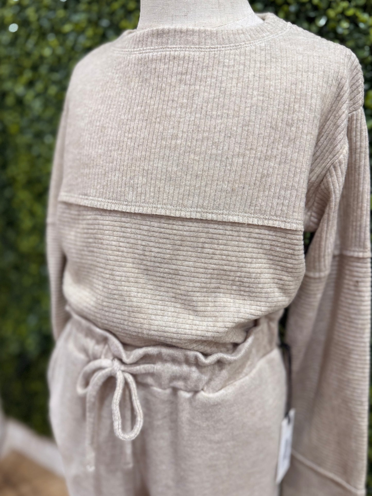 Cozy Ribbed Long Sleeve | Latte