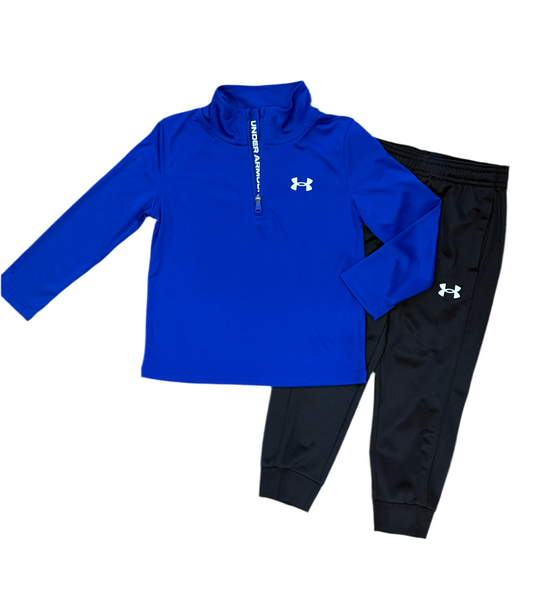 UA 1/4 Zip Tech Set | Royal | 2T -4T