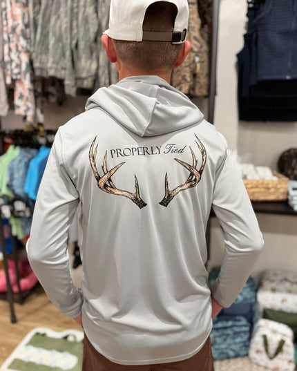 Shade Performance Hoodie Vintage Antler | Ice Grey