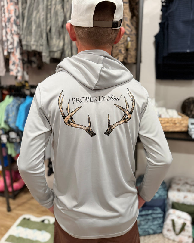 Shade Performance Hoodie Vintage Antler | Ice Grey