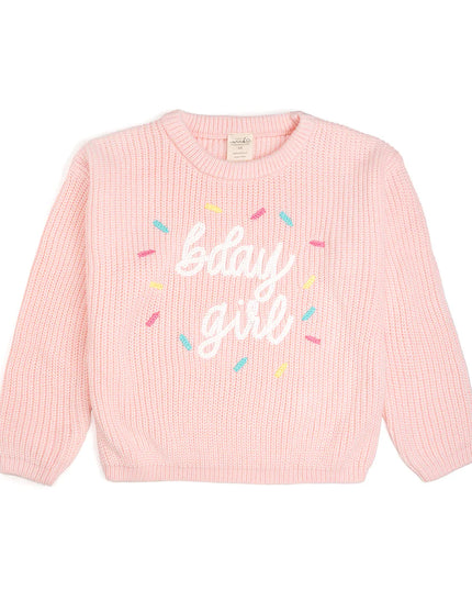 Birthday Girl Sprinkle Knit Sweater