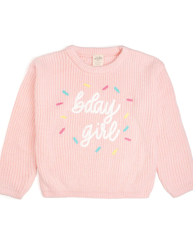 Birthday Girl Sprinkle Knit Sweater