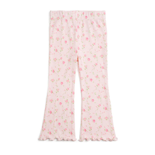 Pink Rose Flare Leggings