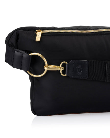 Ritzy Pack  Fanny Pack & Crossbody Diaper Bag: Black
