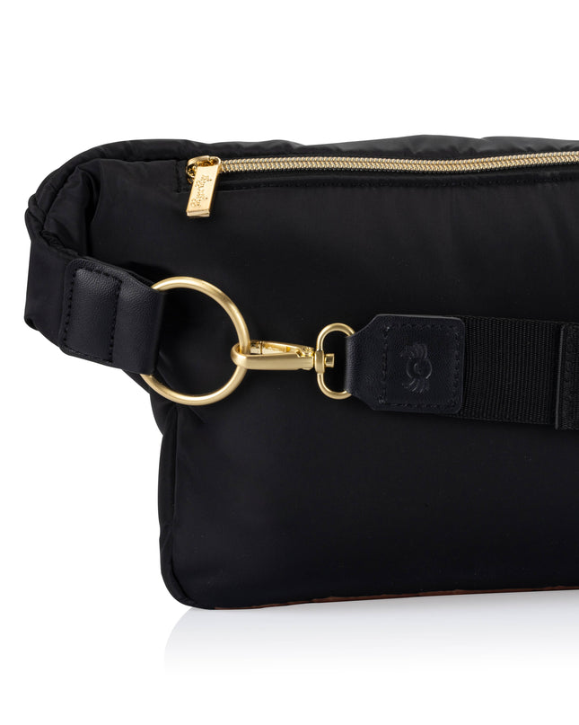 Ritzy Pack  Fanny Pack & Crossbody Diaper Bag: Black
