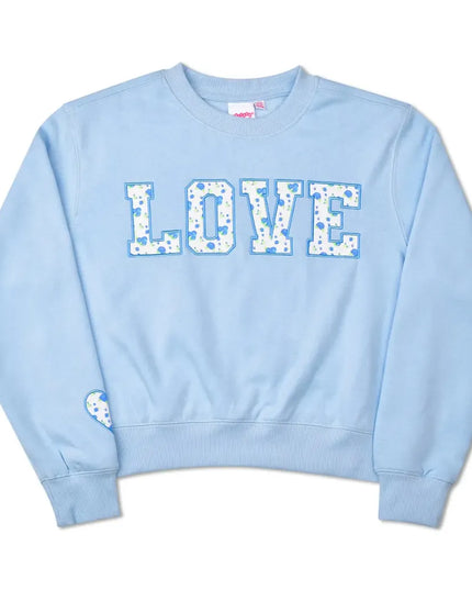 Blue Floral Sweatshirt
