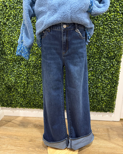 Wide Leg Jeans | Dark Wash