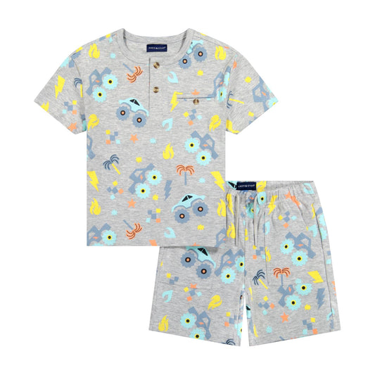 Heather Gray Monster Truck Set