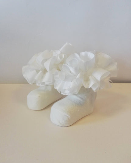 Ruffle Socks | Ivory