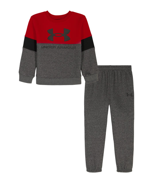 UA Color Block Crewneck 2T-4T