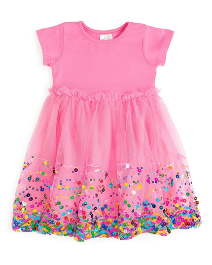 Raspberry Confetti Tutu Dress