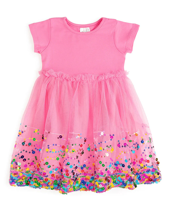 Raspberry Confetti Tutu Dress