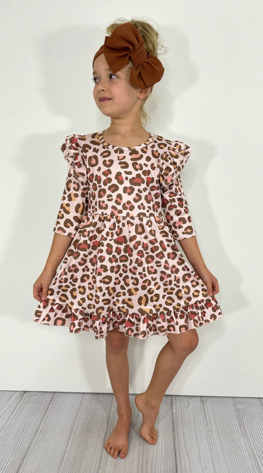 Autumn Leo Ruffle Dress